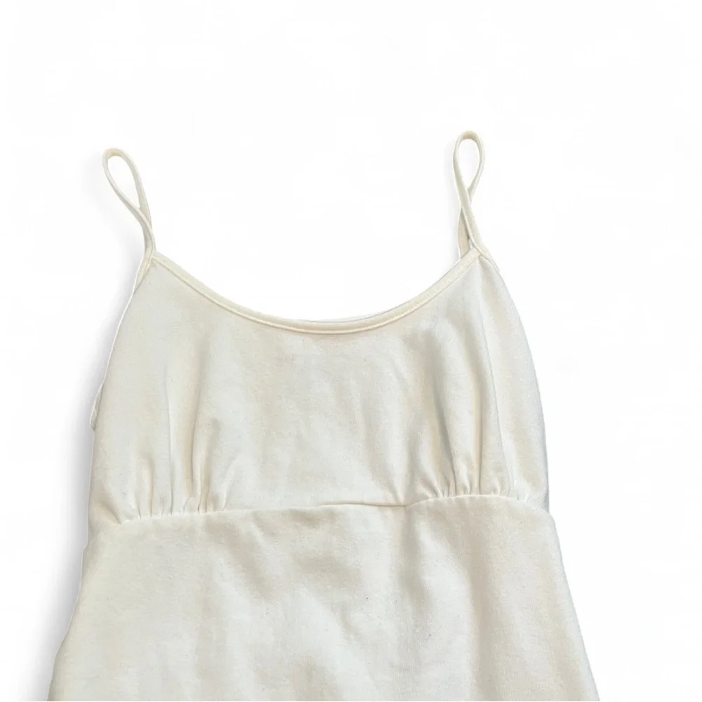Brandy Melville white tank top with tie back detail one size small XS - Picture 7 of 9